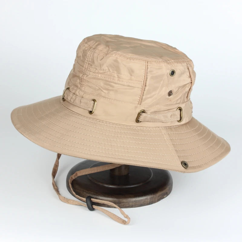 Custom Logo Sweat-Absorbent Wide Brim Bucket Hat
