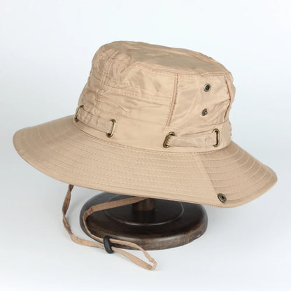 Custom Logo Sweat-Absorbent Wide Brim Bucket Hat
