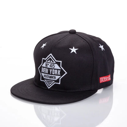 Acrylic Embroidered Unisex Hip-Hop Snapback Cap