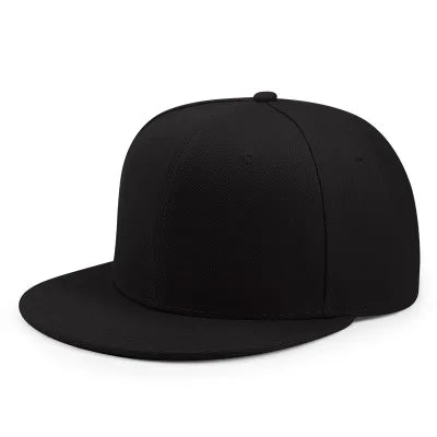 Wholesale 40 Colors Adjustable Flat Peak Snapback Caps Lady Fashion Polyester Plain Baseball Hat Men Hiphop Blank Sport Cap Adijustable 55-60cm