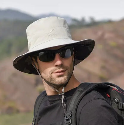 Reversible Foldable Mesh UV Protection Bucket Hat