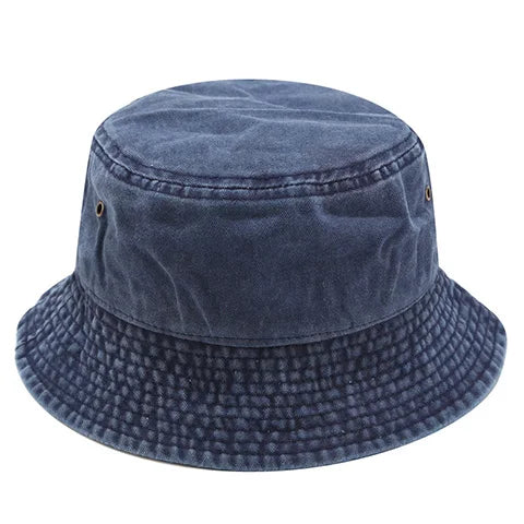 New Fisherman Hat Vintage Denim Bucket Hats