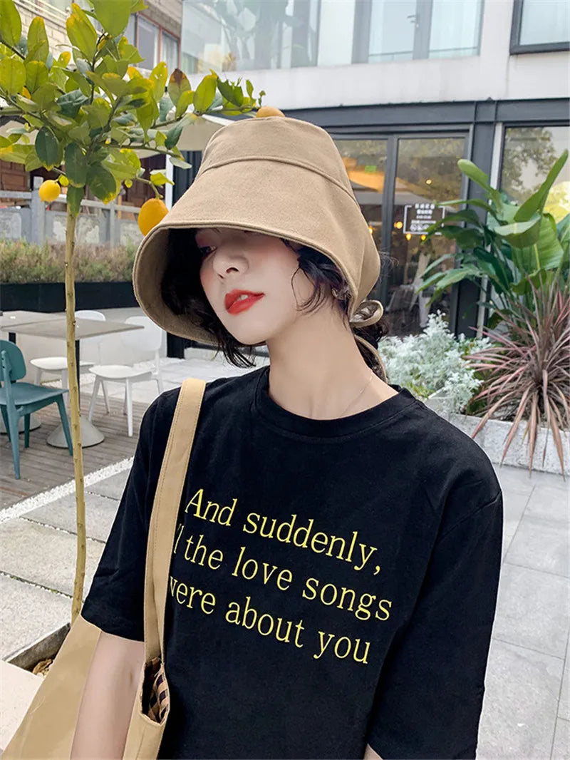 Spring New Fashion Women Bucket Hats Size 56-58cm