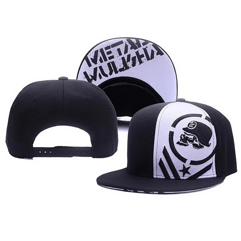 Metal Mulisha Embroidered Cotton Hip-Hop Snapback Cap