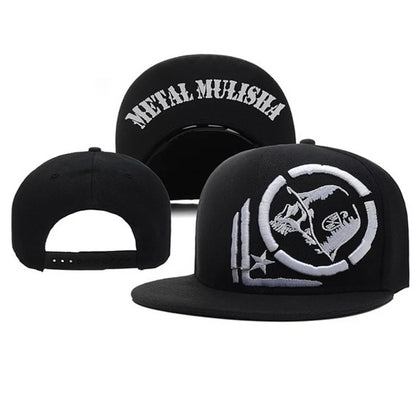 Metal Mulisha Embroidered Cotton Hip-Hop Snapback Cap
