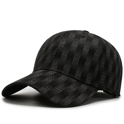 Luxury Brand Black Gray Plaid Baseball Caps For Men Summer Women