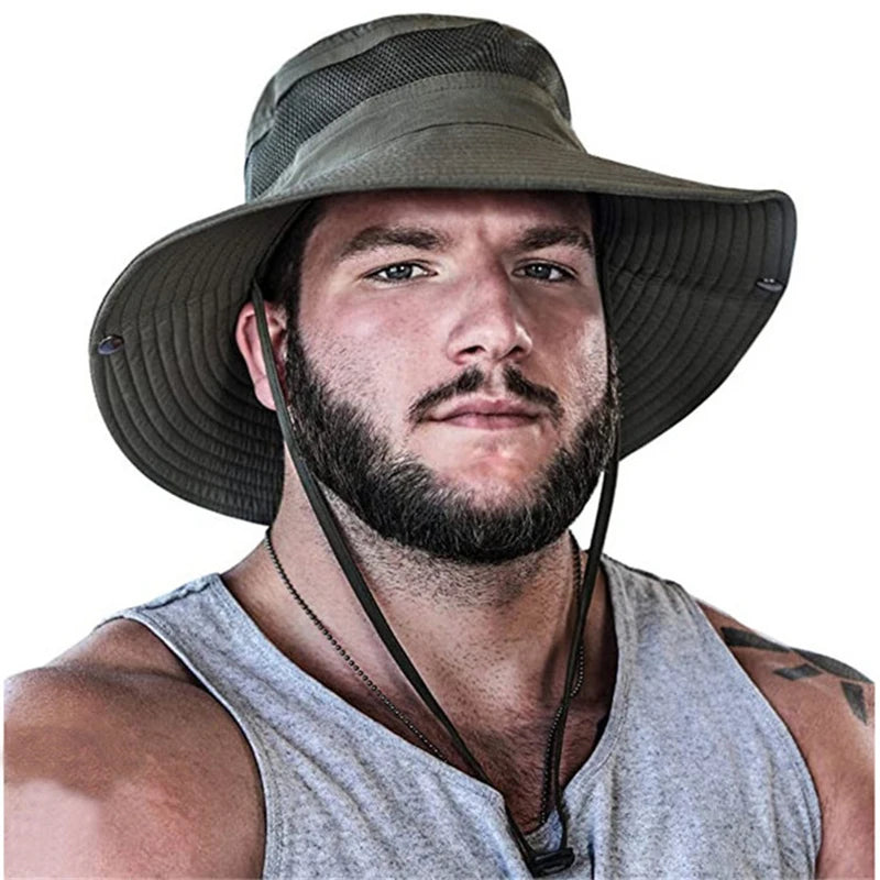Camouflage Wide Brim Outdoor Fishing Bucket Hat