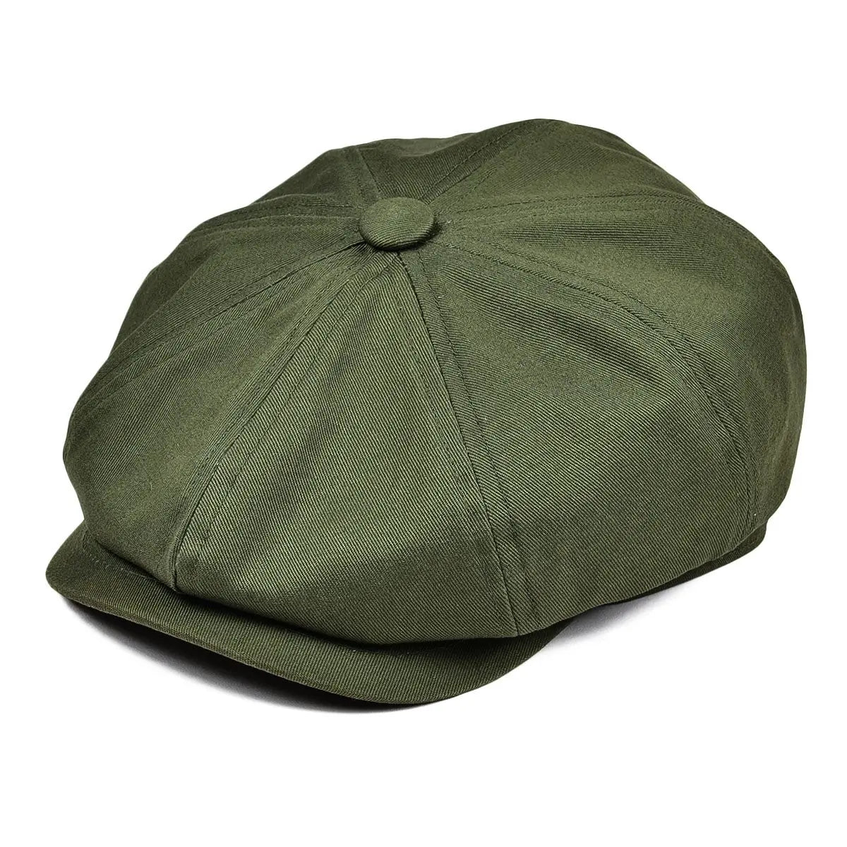 Botvela Men's Newsboy Cap Twill Cotton 8 Panel Hat Flat Ivy Cabbie Casual Baker Caps Gatsby Hat Retro Hats Boina Beret For Male Size 56-63cm