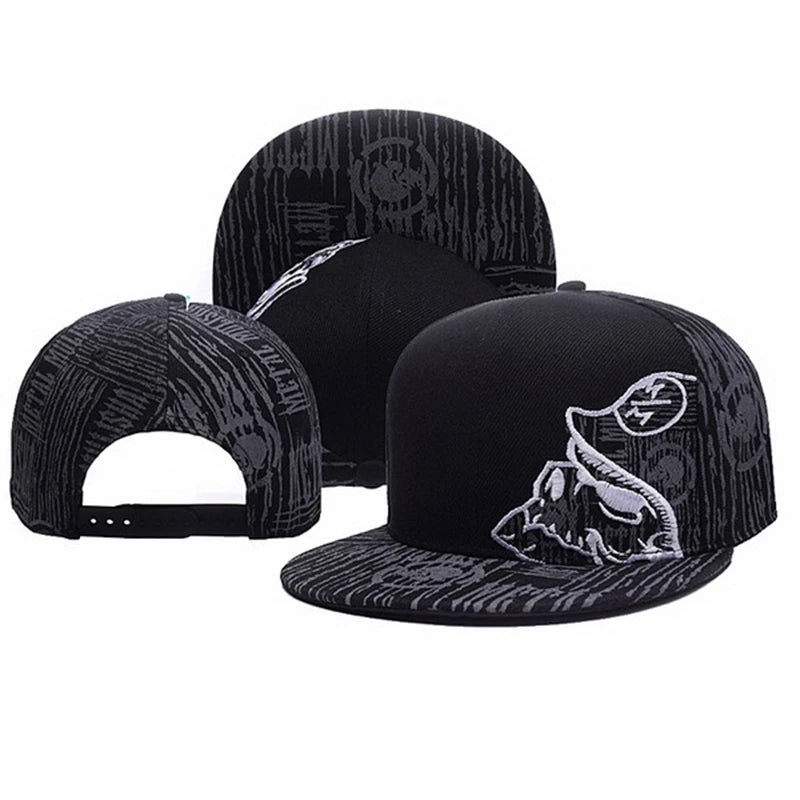 Metal Mulisha Embroidered Cotton Hip-Hop Snapback Cap