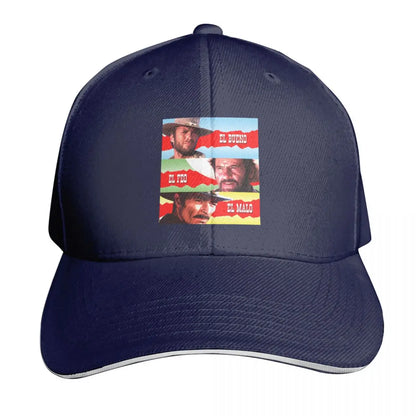 The Good Bad Ugly Faces Graphic Baseball Cap