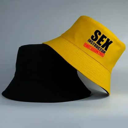 Unisex Reversible Cotton Sun Protection Bucket Hat