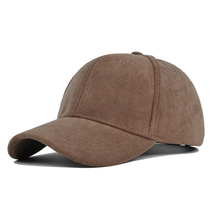 Fashion False Suede Baseball Caps For Men Women Autumn Winter Solid Retro Snapback Hip Hop Hat Unisex Street Adjustable Sun Caps