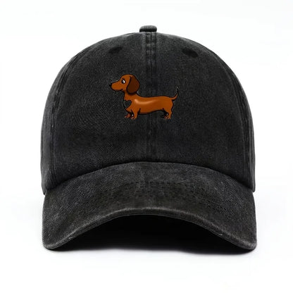 Cute Sausage Dog Print Baseball Cap