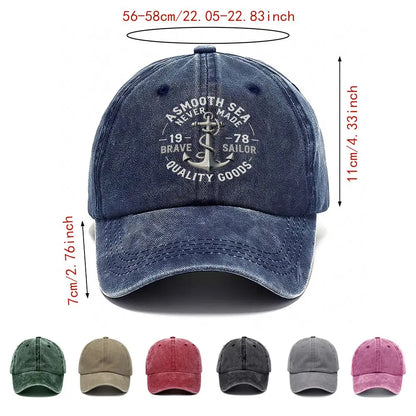 Vintage Washed Denim Baseball Cap
