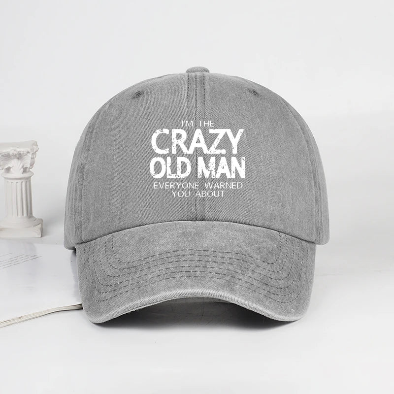 Crazy Old Man Baseball Cap