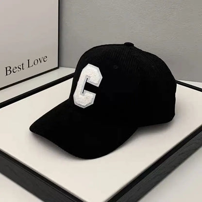 Fashion Baseball Cap Corduroy Fishing Trucker Cap Outdoor