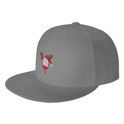 Fashion Pickleball Reindeer Christmas Snapback Cap