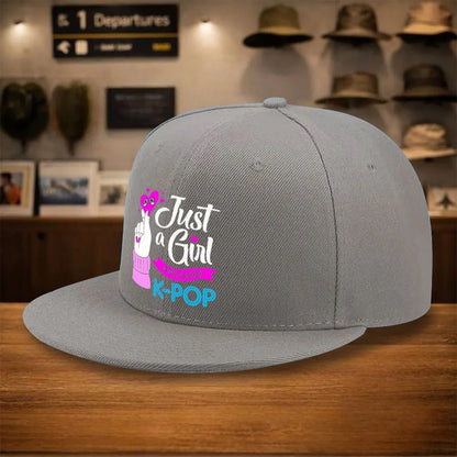 K Pop Finger Heart Snapback Cap