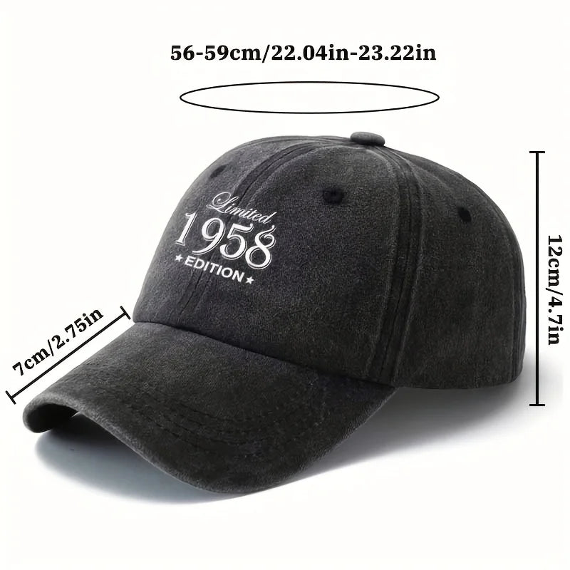 Vintage 1958 Washed Baseball Cap