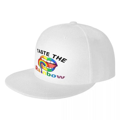 Rainbow Lips Pride Snapback Cap Hat