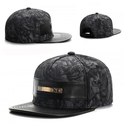 Leather Knight Hip-Hop Adjustable Snapback Cap
