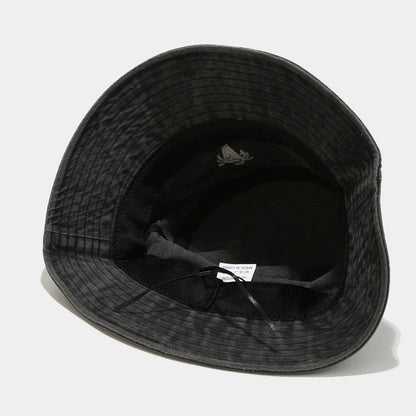 Palm Tree Embroidered Washed Bucket Hat