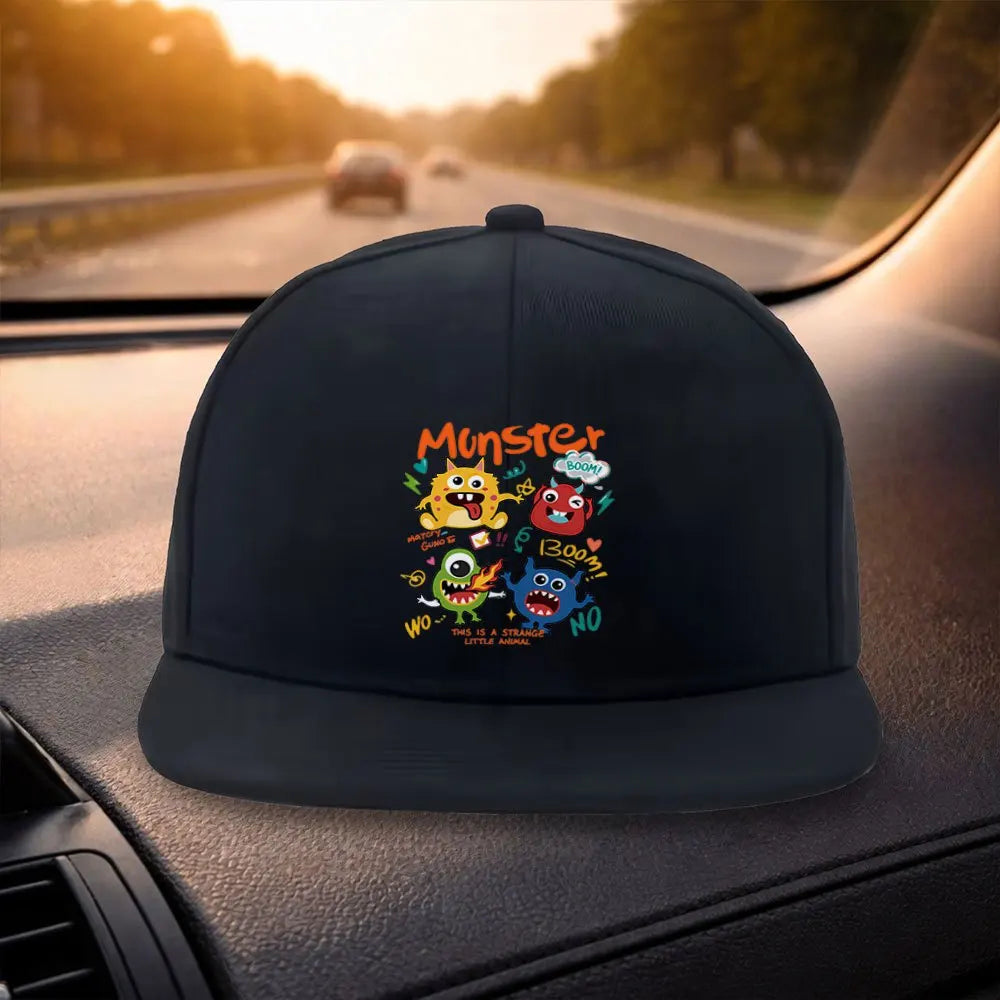 Cute Monster Snapback Cap Casual Hat
