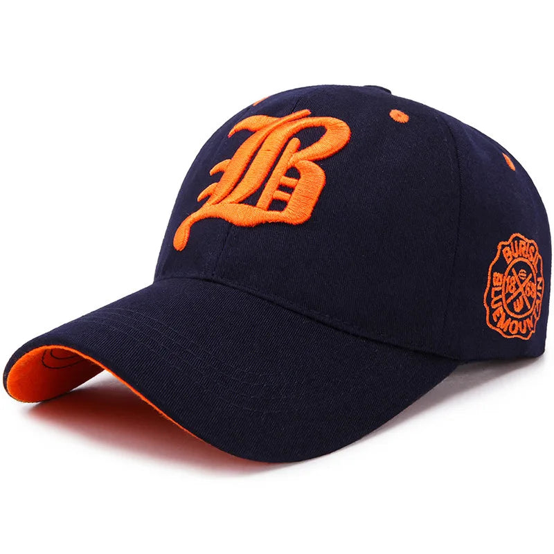 Summer Cotton Embroidery Snapback Baseball Cap