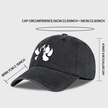 Wolf Paw Washed Vintage Baseball Cap