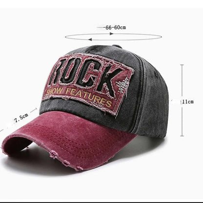 New Washed Etters Spring And Autumn Denim Baseball Cap