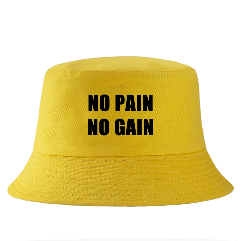 No Pain No Gain Sports Gym Bucket Hat