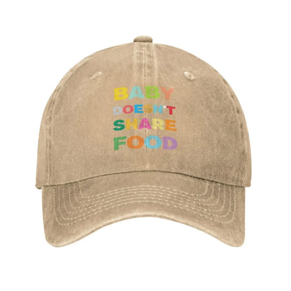 Baby Doesn't Share Food Vintage Baseball Cap