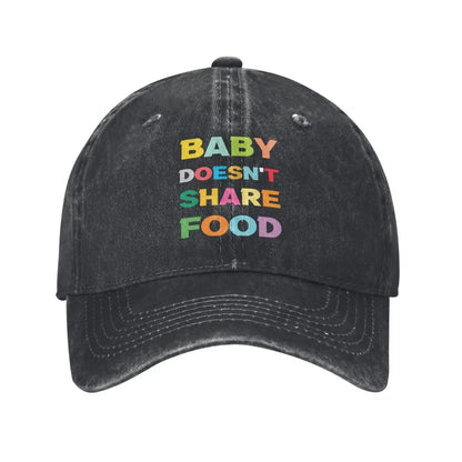Baby Doesn't Share Food Vintage Baseball Cap