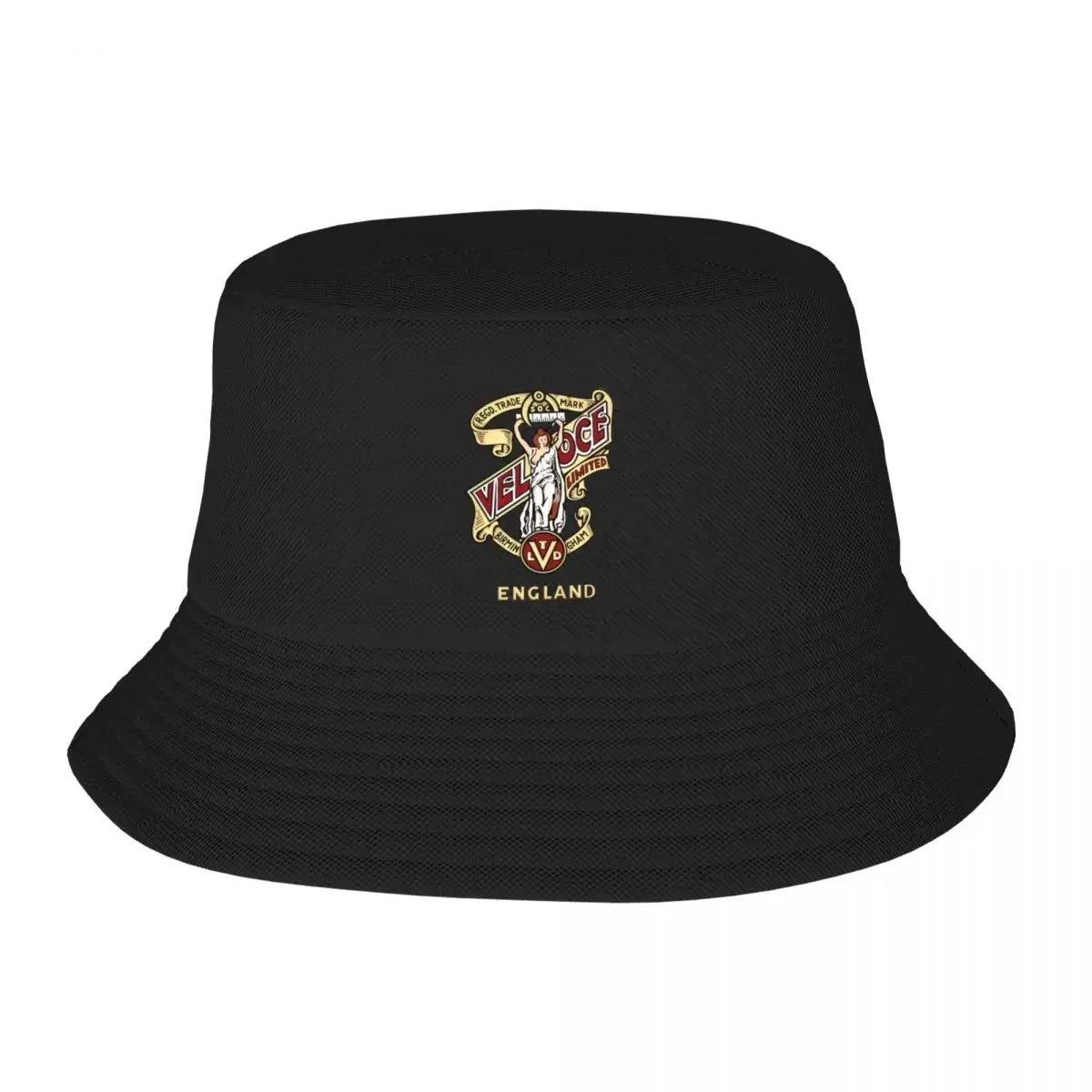 Velocette Vintage Logo Unisex Casual Bucket Hat Design