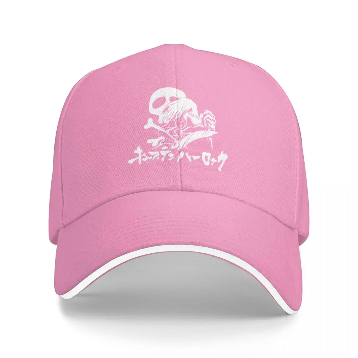 Harlock White Custom Dad Baseball Cap