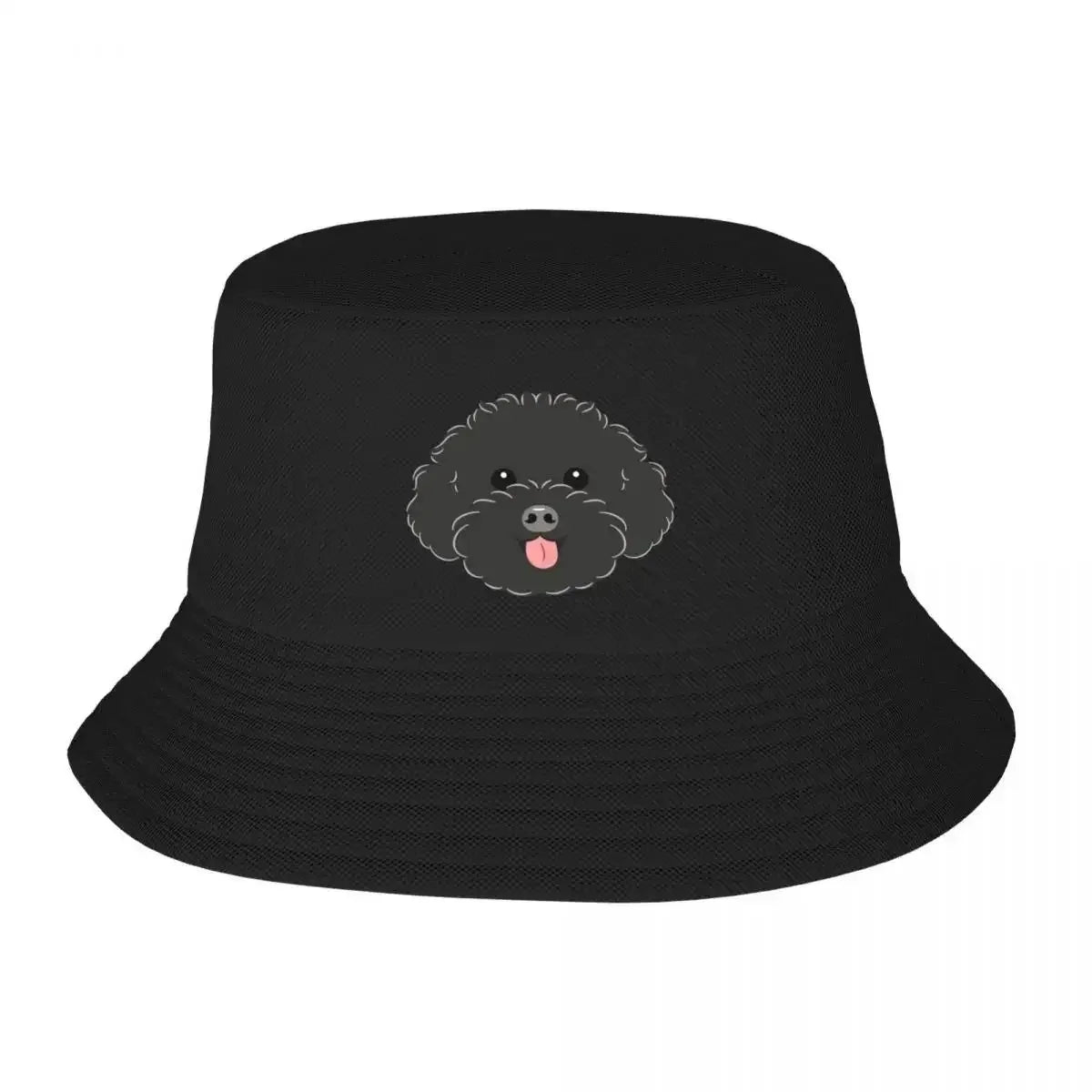 New Black Toy Poodle Bucket Hat