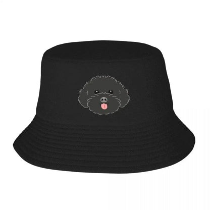 New Black Toy Poodle Bucket Hat