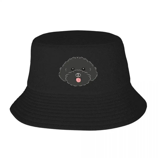 New Black Toy Poodle Bucket Hat
