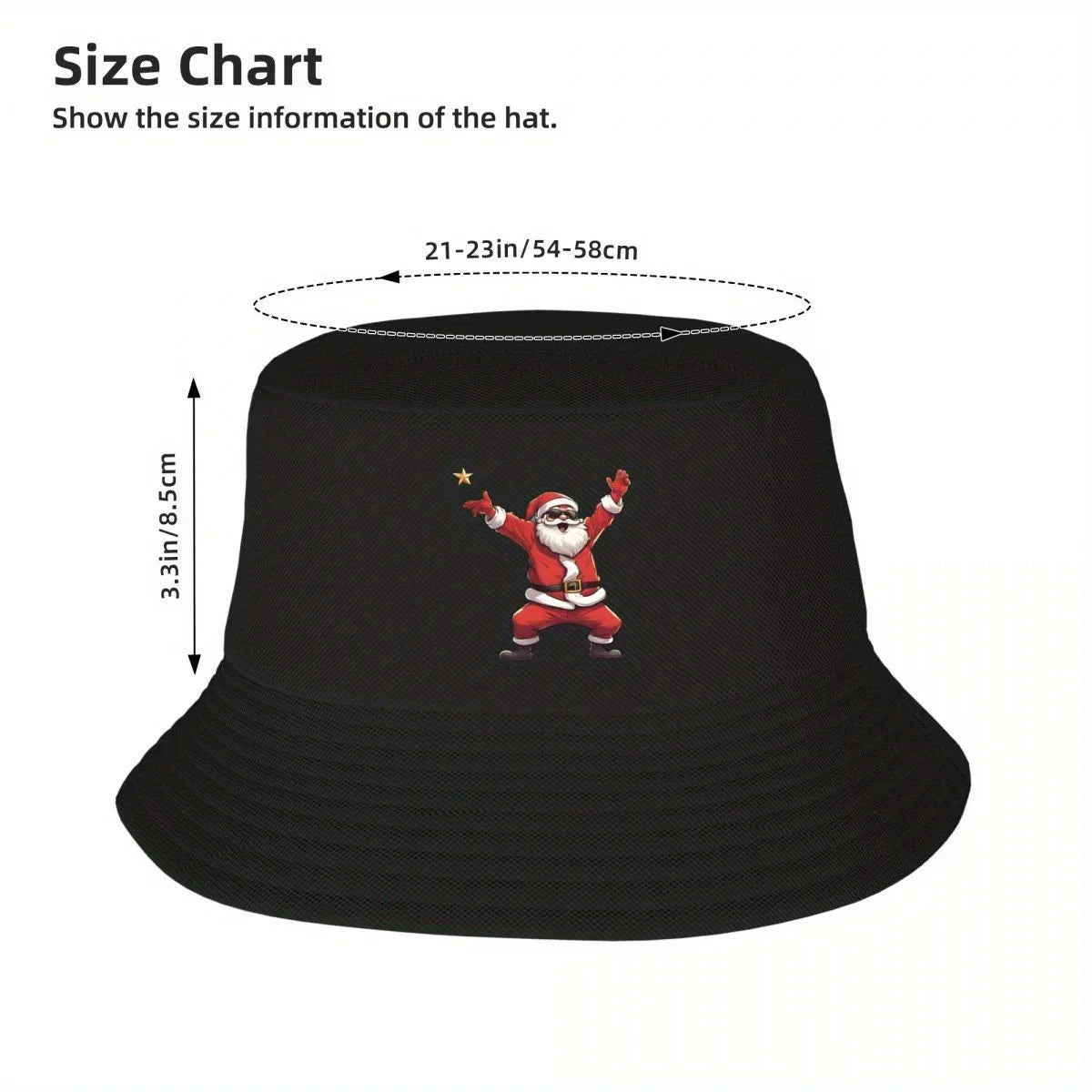 Dabbing Santa UV Protection Bucket Hat Design