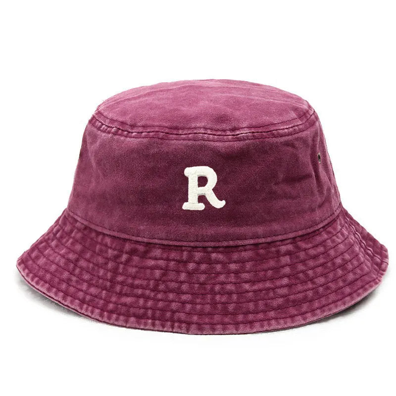 Cotton Bucket Hats For Women Classic R Vintage Washed Fishing Hat