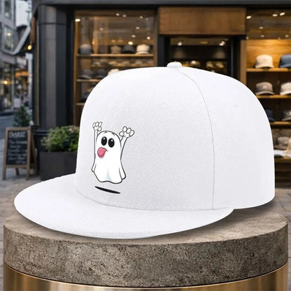 Funny Cartoon Ghost Snapback Cap