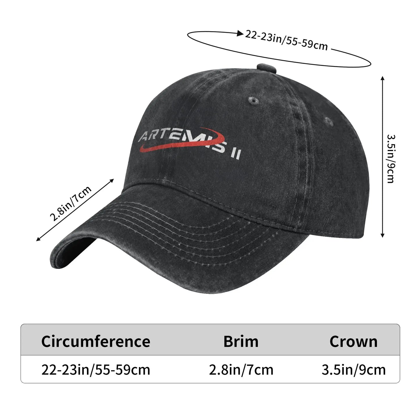 Artemis II Casual Summer Sport Baseball Cap