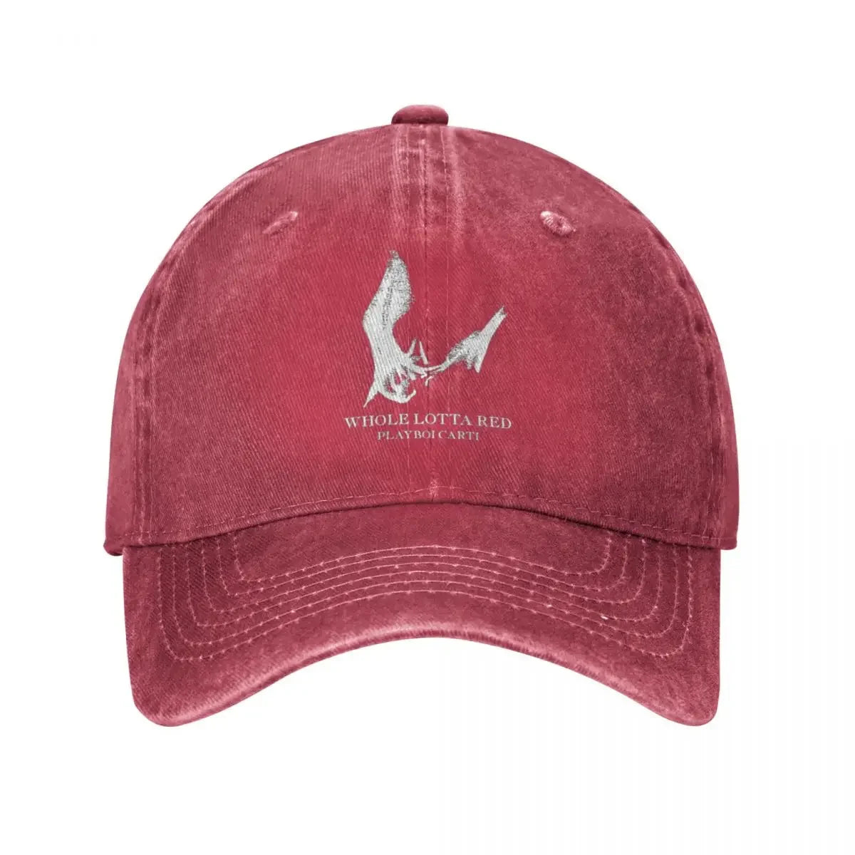 Playboi Carti Distressed Denim Baseball Cap
