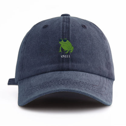 Chill Print Washed Retro Baseball Cap