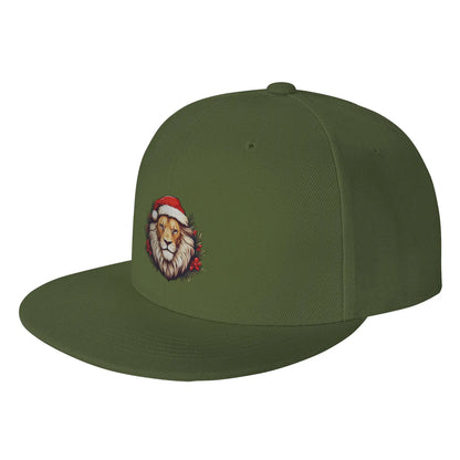 Christmas Lion Santa Snapback Cap