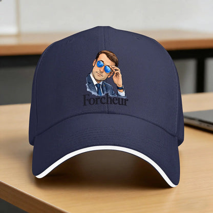 Emmanuel Macron Glasses Casual Baseball Cap Style
