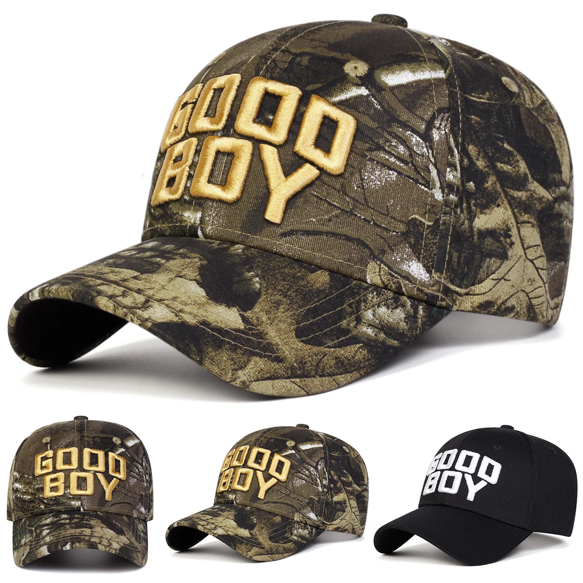 Unisex GOOD BOY Embroidery Baseball Caps Spring Autumn Outdoor Adjustable Casual Hats Sunscreen Hat Sports Cap