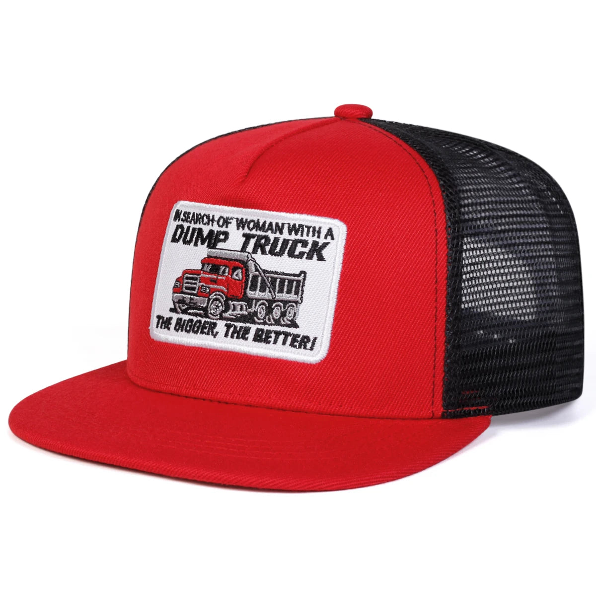 DUMP TRUCK Embroidery Casual Snapback Cap