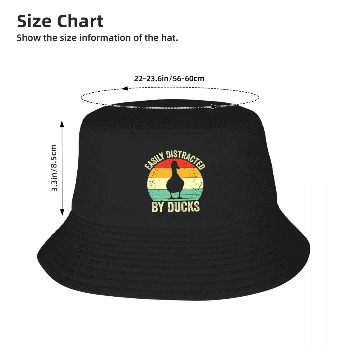 Fashion Easily Distracted By Ducks Bucket Hat