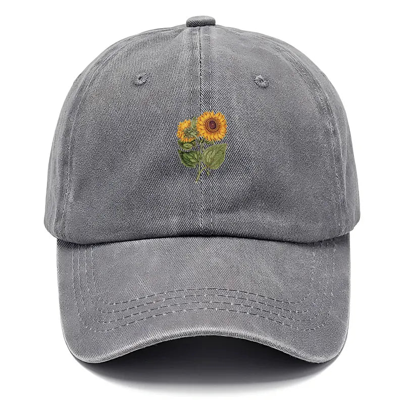 Trendy Sunflower Embroidery Baseball Cap